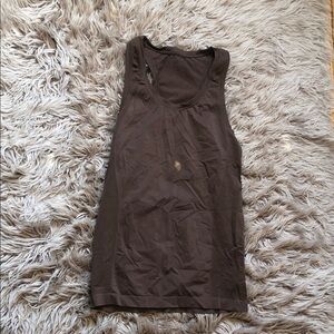 Elegant Chocolate Brown Women's Tank Top